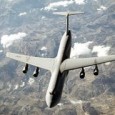 Scary C-5 Galaxy A huge C-5 cargo plane was sitting near where a small plane was waiting to take off. The private pilot got a little nervous because the military plane was closer...