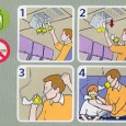 Should the cabin lose pressure… Should the cabin lose pressure, oxygen masks will drop from the overhead area. Stop screaming and grab the mask. Please place the bag over your own mouth and nose before...