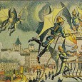 Aviation in the year 2000 as envisioned in the year 1910 In 1910, French artist Villemard produced a series of illustrations depicting what life might be like in the year 2000. Some of his illustrations represent his vision of aviation.