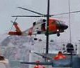 Very impressive piloting During the rescue of the Selendang Ayu, pilots of an HH-60 Jayhawk skillfully hover above the flight deck of Coast Guard Cutter Alex Haley during a bad storm in the...