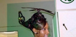 Helicopter hairstyle
