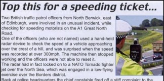 Top This For A Speeding Ticket