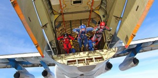 A skydiving lesson