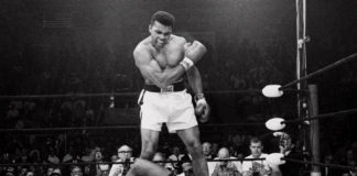 Muhammad Ali On An Airplane