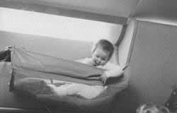 Air Force Pilot, Young Mother And a Baby