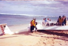 Ahhhh. The sun. The sea air. The palm trees. The glider. The GLIDER??