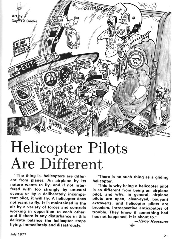 Helicopter Pilots are Different - Aviation Humor