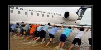 When jump starting a plane…