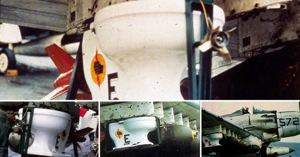 USS Midway VA-25's Toilet Bomb