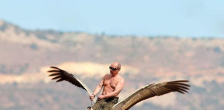 Russian President Putin teaching endangered cranes to fly