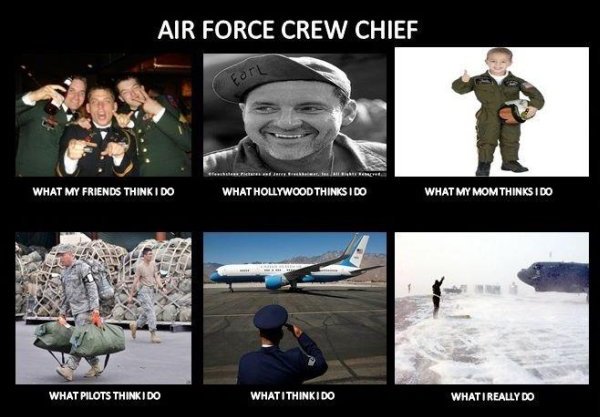 Air Force Crew Chief - Aviation Humor - 600 x 417 jpeg 52kB