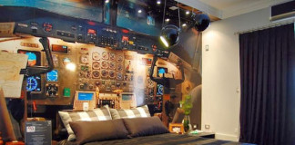 Airplane Cockpit-themed Bedroom
