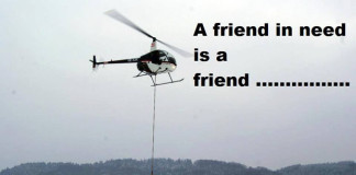 A friend in need…
