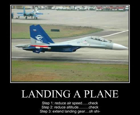 Landing a Plane - Aviation Humor