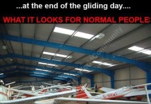 At the end of the gliding day…