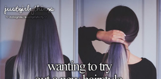 Wanting to try out a new hairstyle
