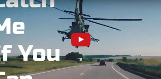 Racing a Military Helicopter Down The Highway