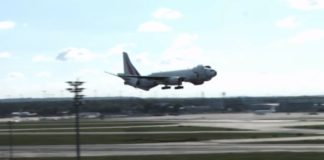 Spectacular landing at Frankfurt Airport