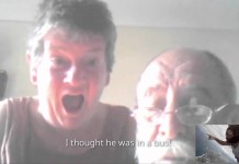 Skydiving whilst skyping the parents!