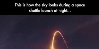 Long Exposure Shot Of The Space Shuttle