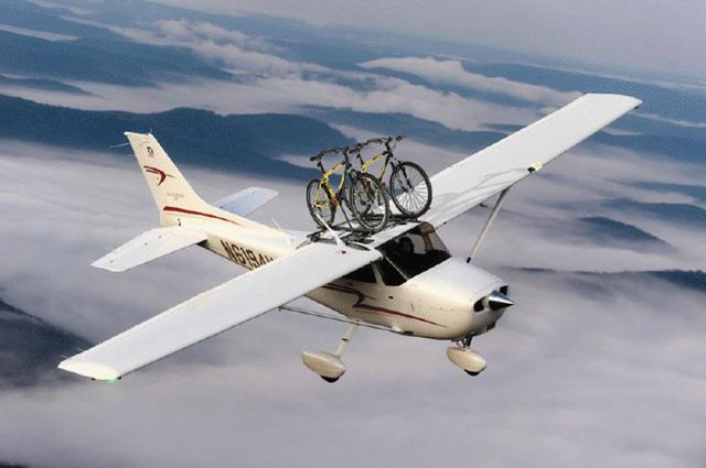 Bike rack for Cessna 172 | Aviation Humor