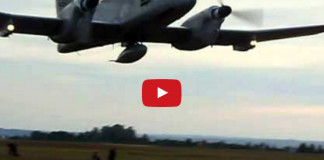 Pucara making a crazy low pass
