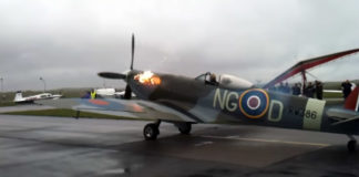 Spitfire Actually Spitting Fire On Engine Startup