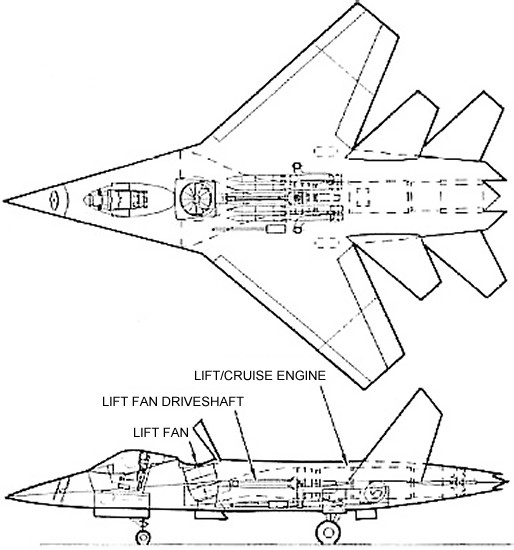 Very early design for what would become the X-35