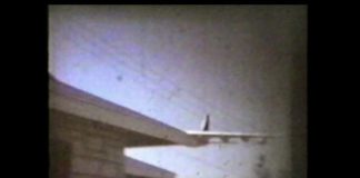 Convair B-36 Peacemaker tree top pass