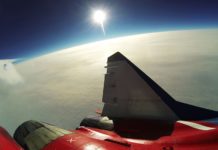Curvature of the Earth as seen from 60,000 ft
