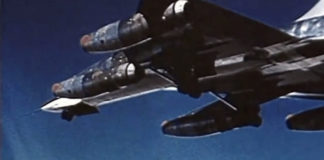The fancy Convair B-58 nose gear retraction