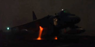 AV-8B Harrier Night Vertical Landing