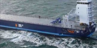 STOL on a cargo ship at sea