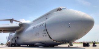 C-5 Galaxy Kneeling Down