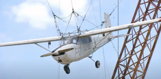 NASA Cessna 172 Impact Research Test NASA dropped a Cessna 172 from 100 feet at the Langley Landing and Impact Research Facility