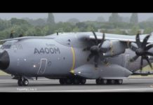 Extremely short landing and takeoff Airbus A400M