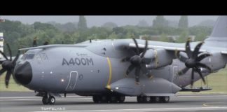 Extremely short landing and takeoff Airbus A400M