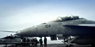 F-18s Carrier Operations In Rough Seas