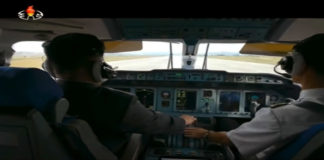Kim Jong Un Pretending to Fly a Plane