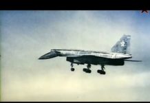 Rare footage of Sukhoi T-4 in-flight