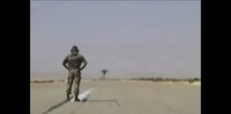 Fighter plane’s incredible fly-by caught on camera