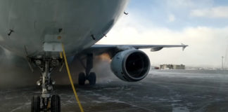 CFM-56 on this A320 starting up on a cold day (-28C)
