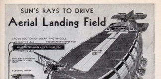 SUN’S RAYS TO DRIVE Aerial Landing Field (Oct, 1934)