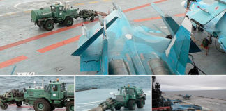 Russia Straps A Jet Engine To A Tractor To Clean Carrier Decks