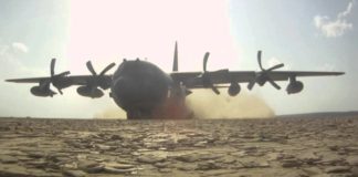 HC-130 Dirt landings and take-off as seen from the LZ