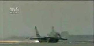 A Must see! Pilot pulls up landing gear while still on runway!