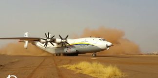 An-22 Antei Landing On Dirt Runway