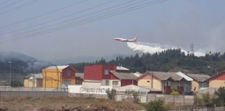 The Supertanker doing its thing over the Chile fires