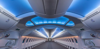 An empty 787 – That has a very Star Trek TNG feel to it