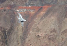 Buzzed by F-18’s at Star Wars Canyon